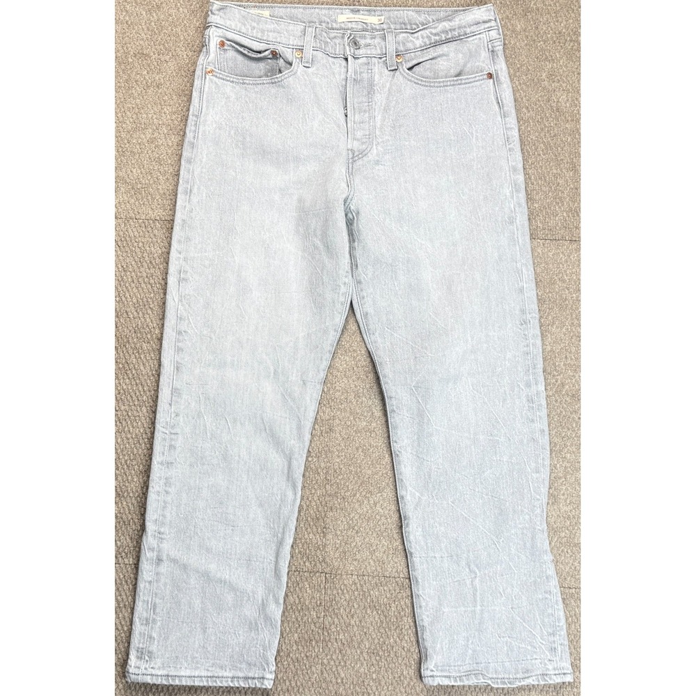 Levi's Wedgie Straight Vintage Women's Button Fly Big E Denim Jeans‎ Size 30